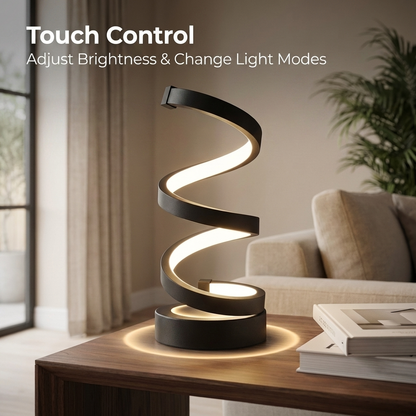 Spiral LED table lamp product detail