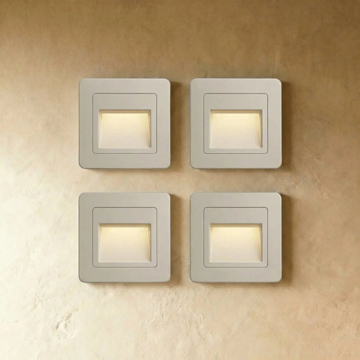 Square LED Stair and Step Wall Light