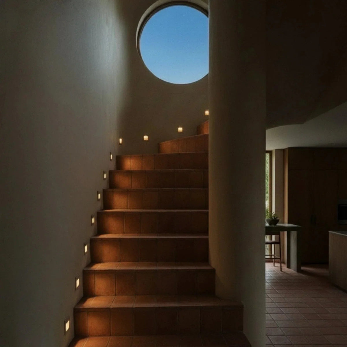 Square LED Stair and Step Wall Light