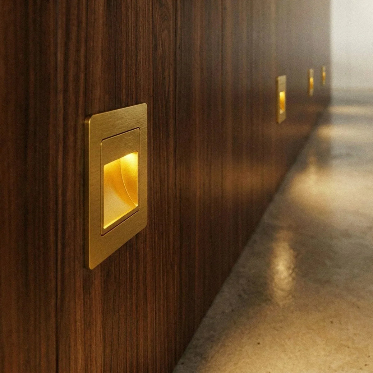 Square LED Stair and Step Wall Light