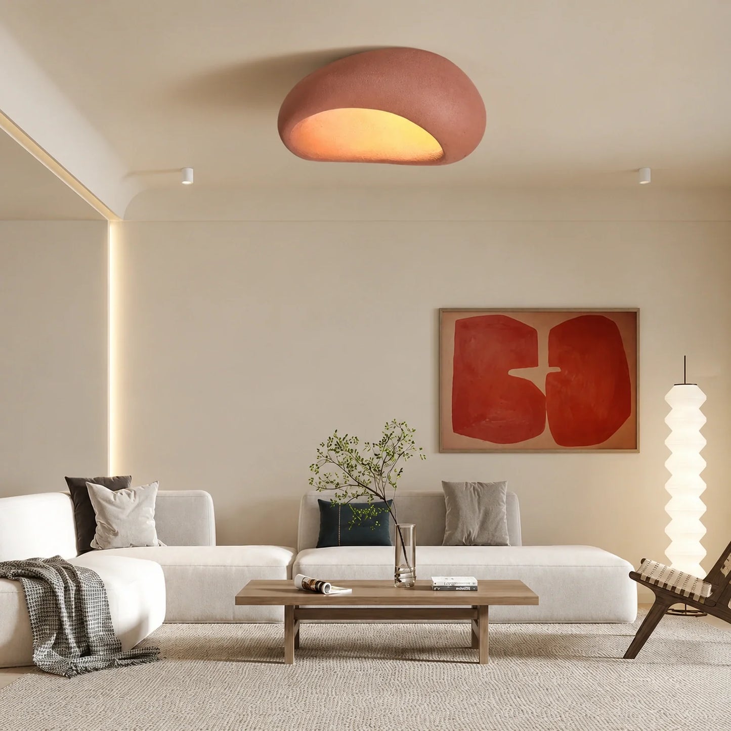 Nordic Wabi Sabi LED Ceiling Light