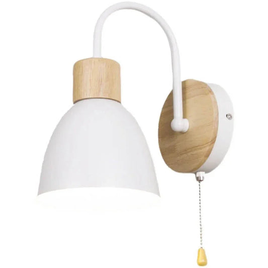 Swan-Neck Wall Light with Pull Cord