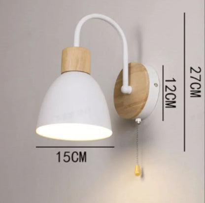 Swan-Neck Wall Light with Pull Cord