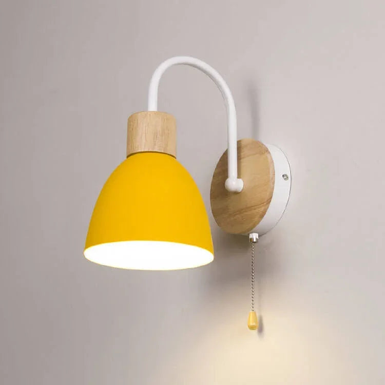 Swan-Neck Wall Light with Pull Cord