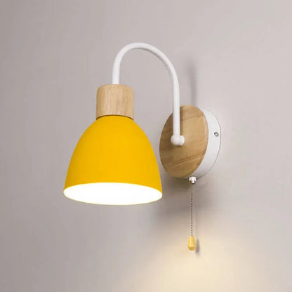 Swan-Neck Wall Light with Pull Cord