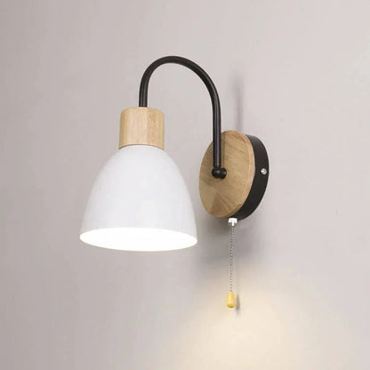Swan-Neck Wall Light with Pull Cord
