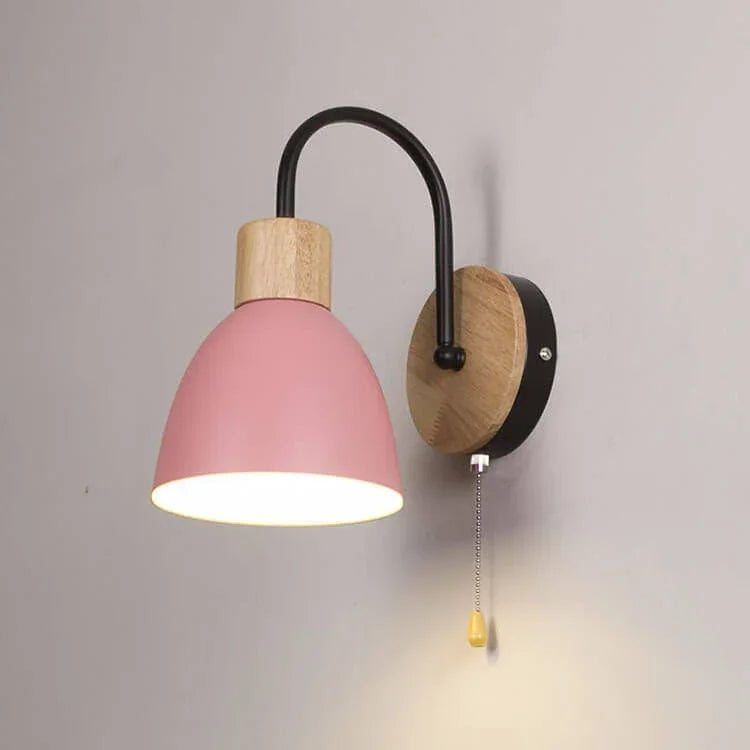 Swan-Neck Wall Light with Pull Cord