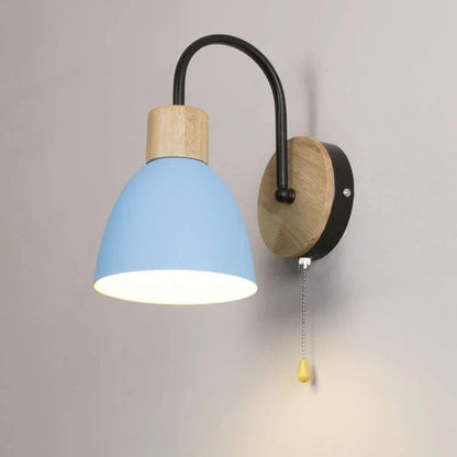 Swan-Neck Wall Light with Pull Cord