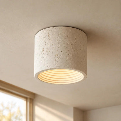 Textured Cylinder Ceiling Light