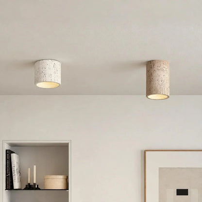 Textured Cylinder Ceiling Light