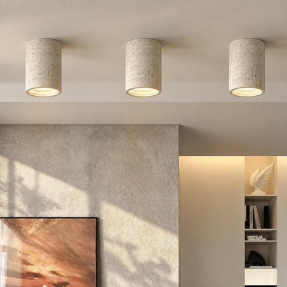 Textured Cylinder Ceiling Light