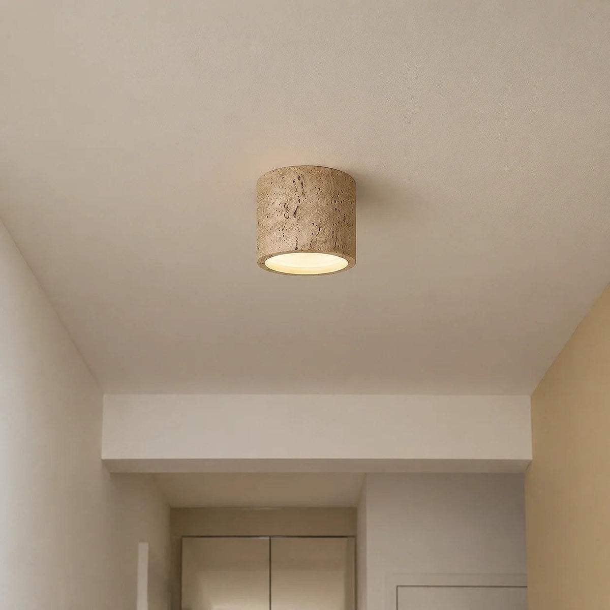 Textured Cylinder Ceiling Light