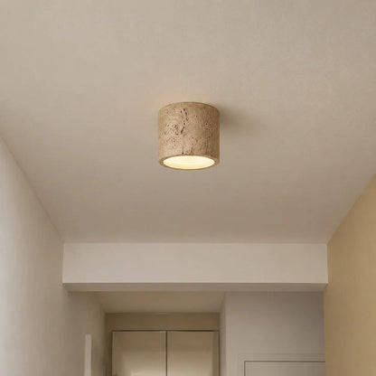Textured Cylinder Ceiling Light