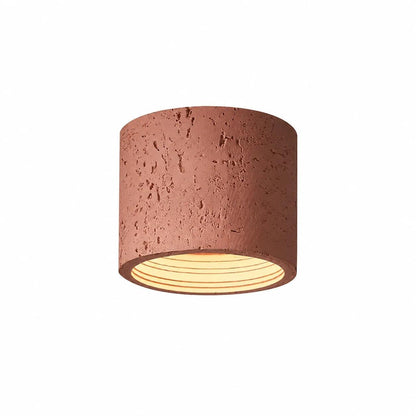 Textured Cylinder Ceiling Light