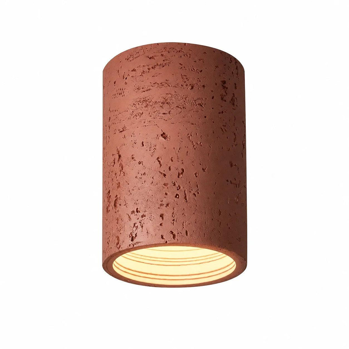 Textured Cylinder Ceiling Light