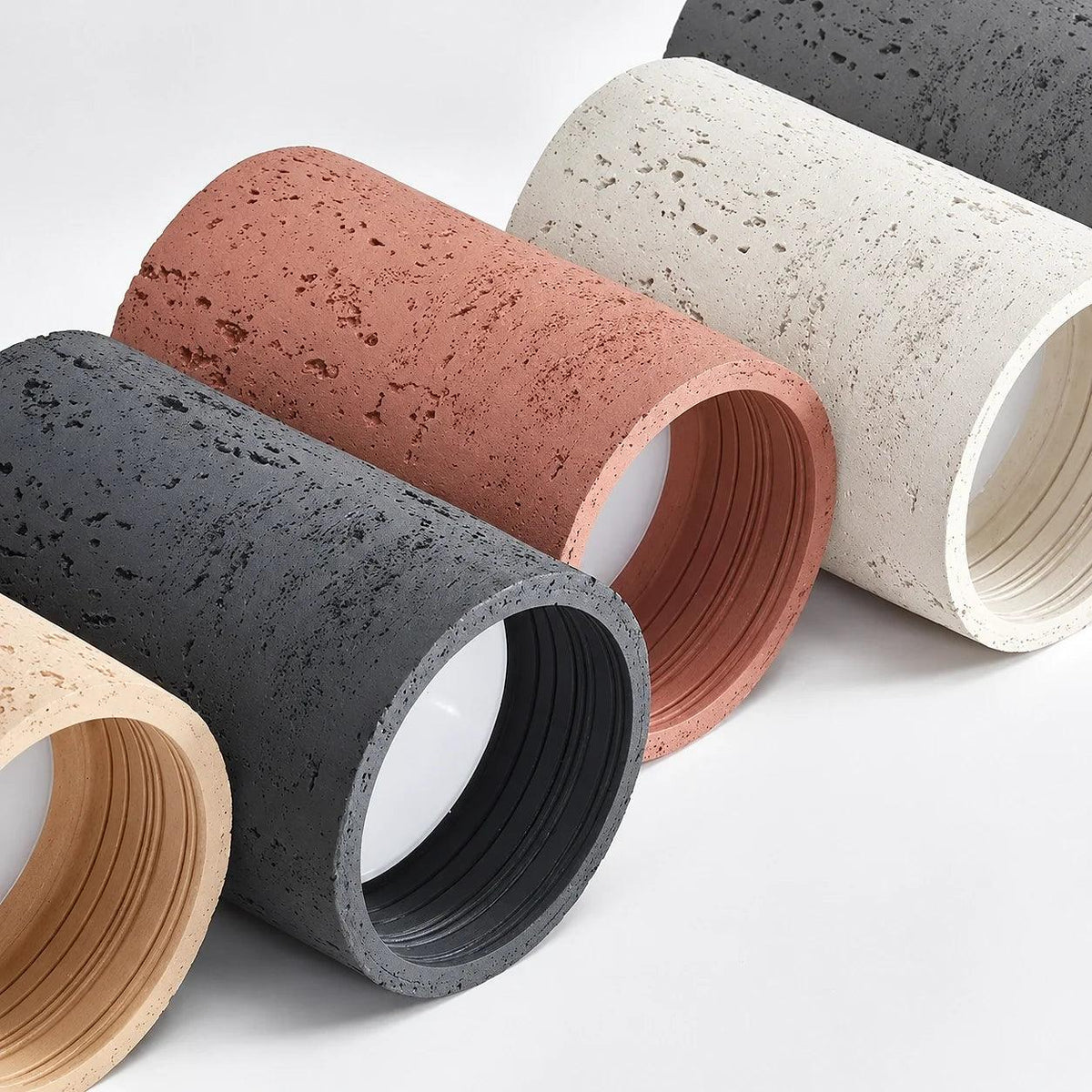 Textured Cylinder Ceiling Light