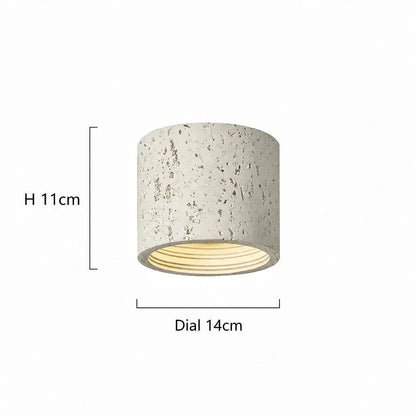 Textured Cylinder Ceiling Light