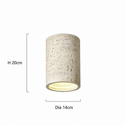 Textured Cylinder Ceiling Light