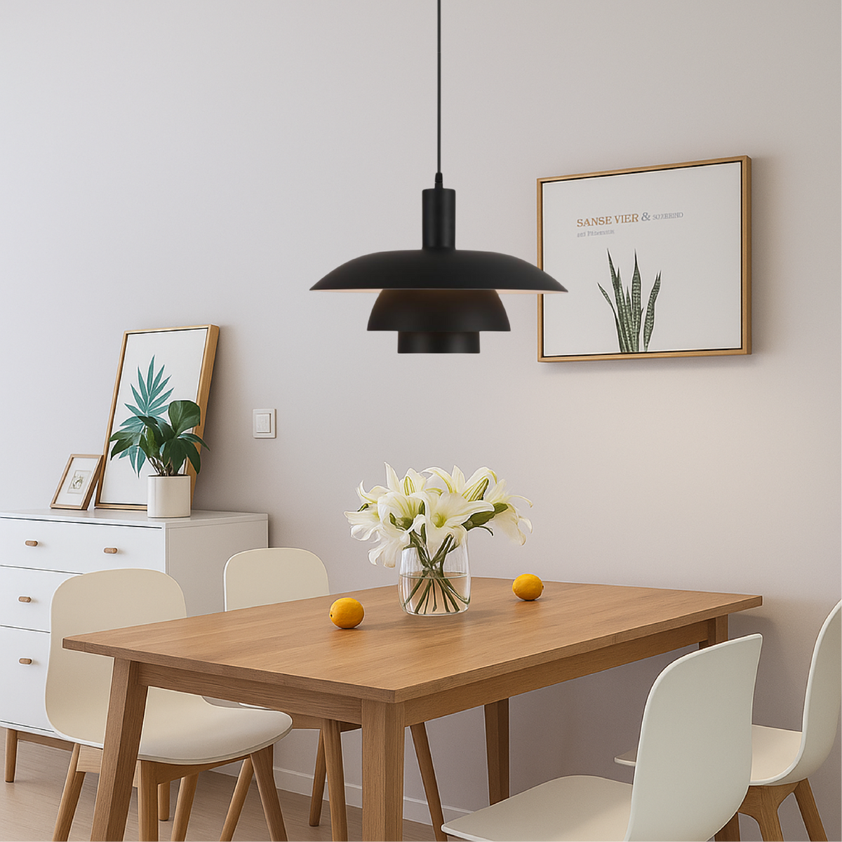 Three-Tier Metal LED Pendant Light