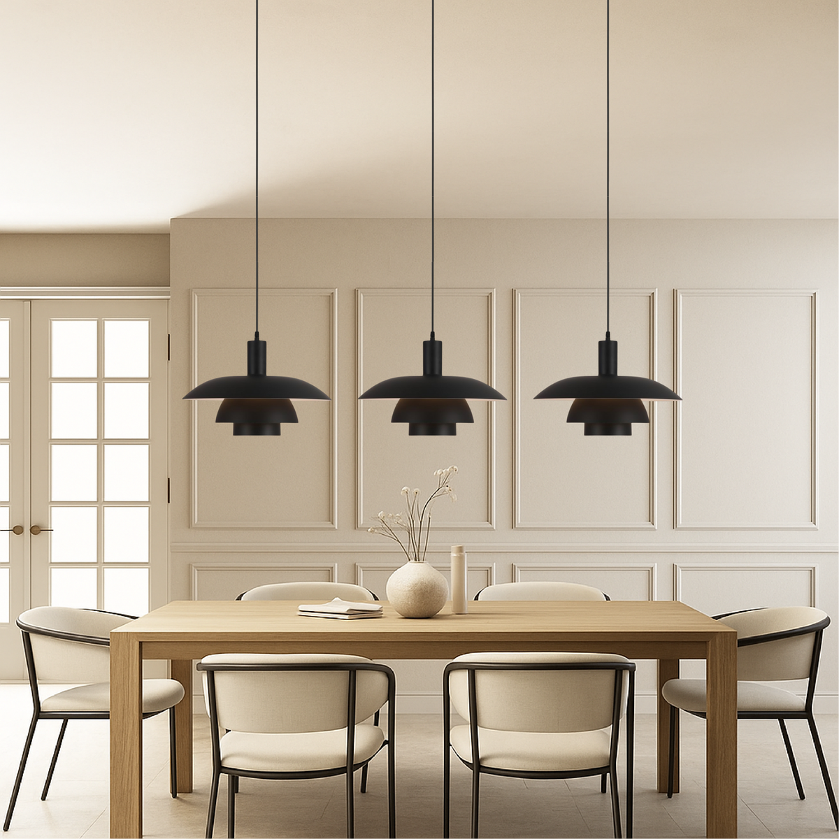 Three-Tier Metal LED Pendant Light
