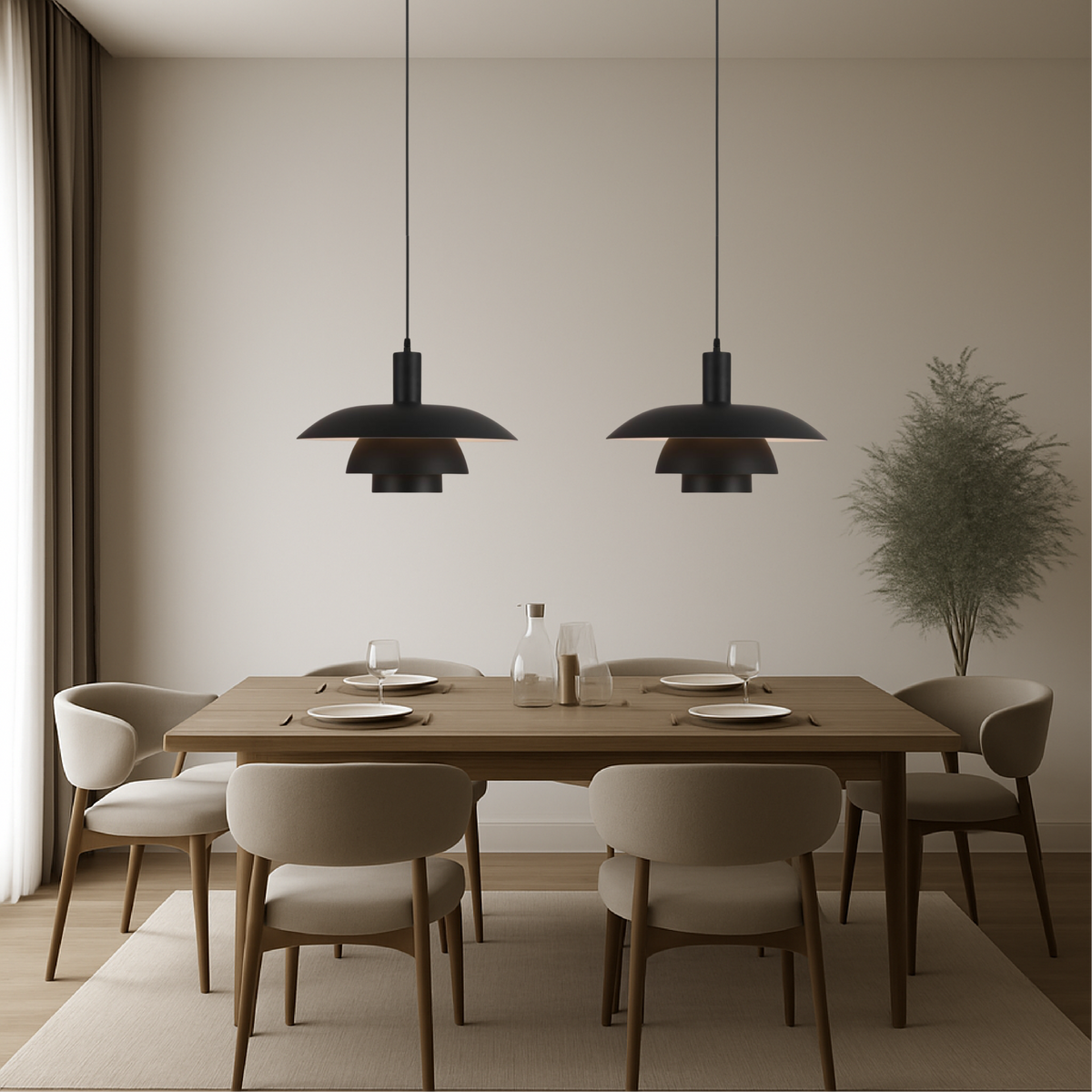 Three-Tier Metal LED Pendant Light
