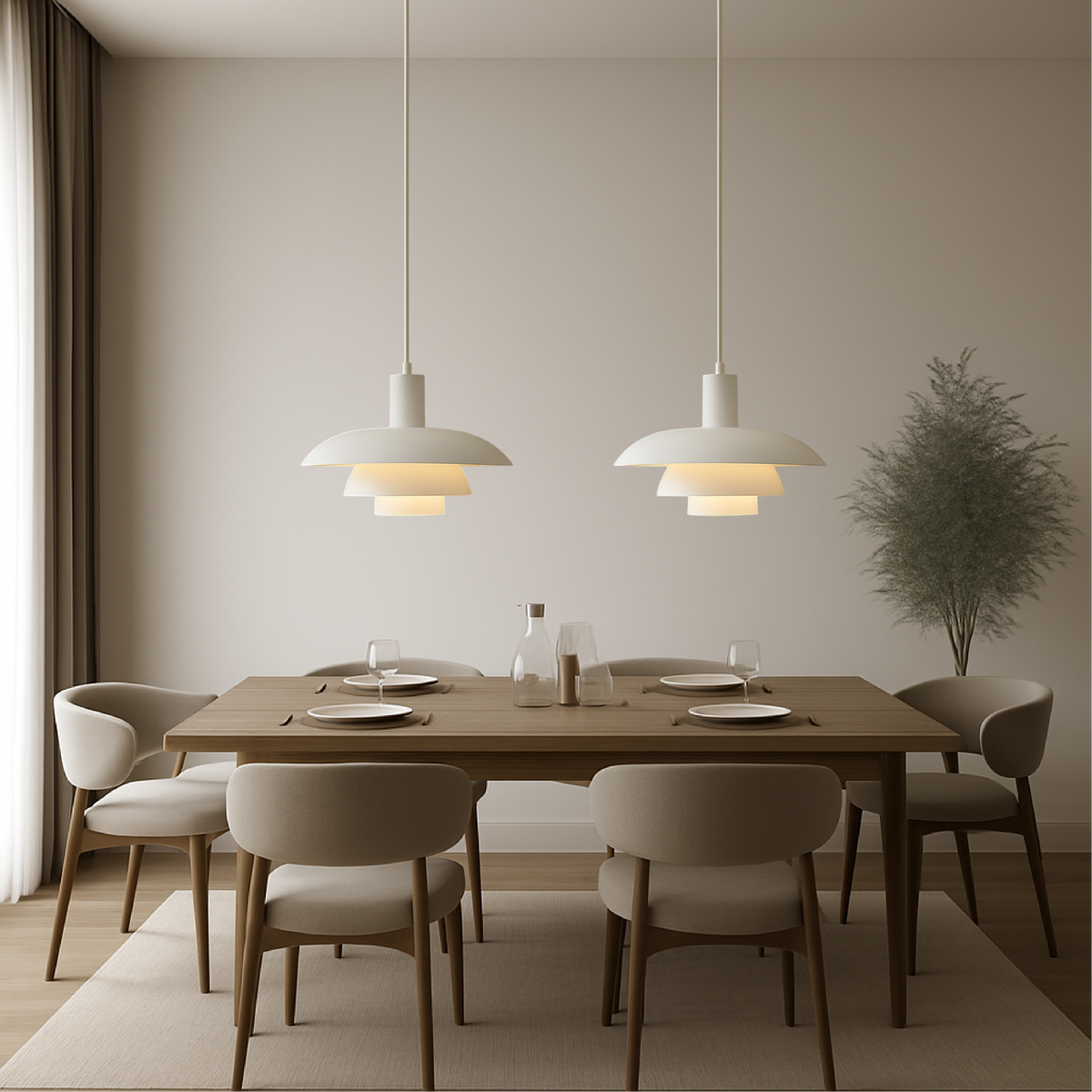 Three-Tier Metal LED Pendant Light