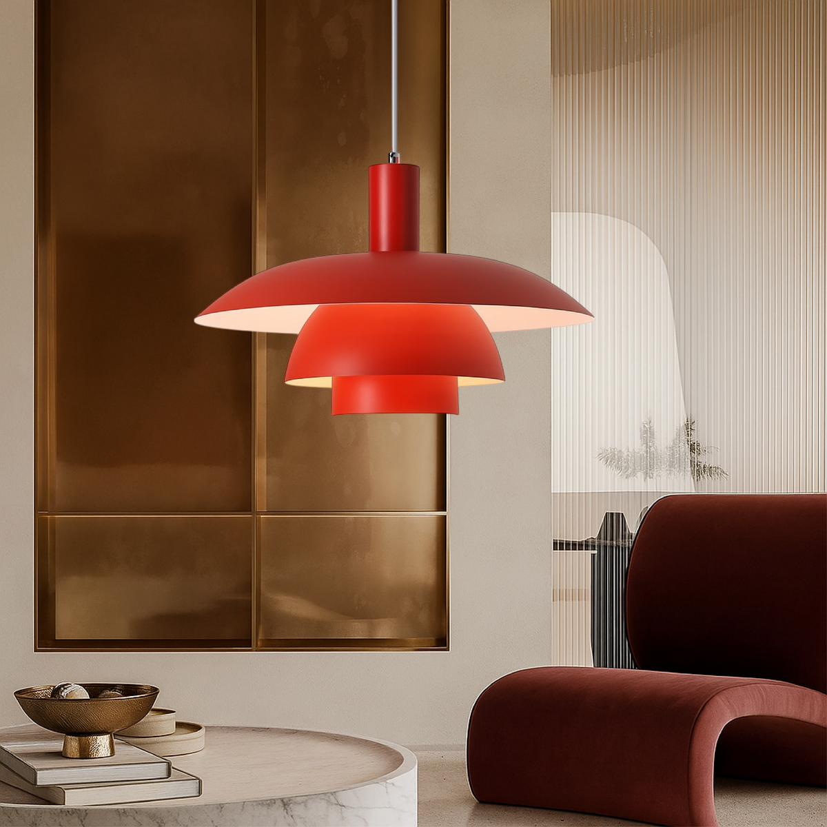 Three-Tier Metal LED Pendant Light