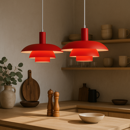 Three-Tier Metal LED Pendant Light