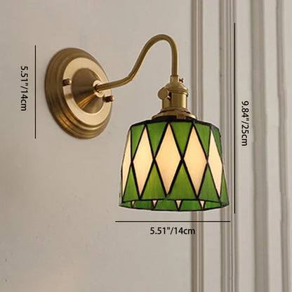 Diamond-pattern wall sconce dimensions