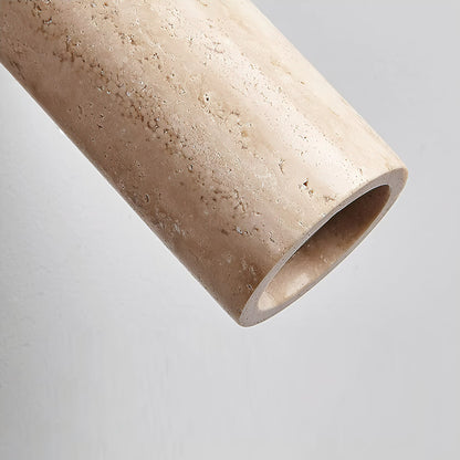 Travertine Reading Wall Light with Wooden Round Base — product view 30
