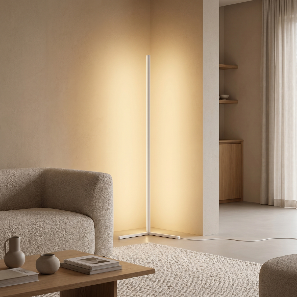 Tricolour LED floor lamp