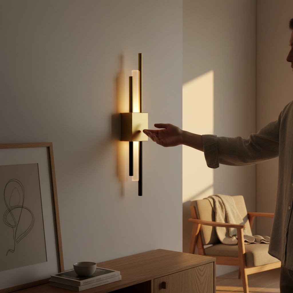 Twin-Bar LED Wall Light with Touch Control — product view 13