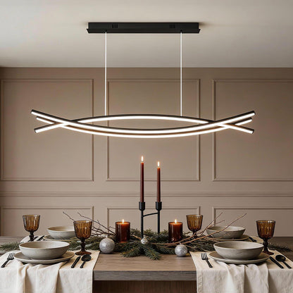 Modern LED Pendant Light, Adjustable Height
