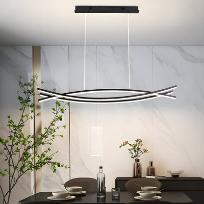 Modern LED Pendant Light, Adjustable Height