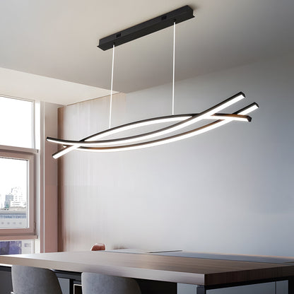 Modern LED Pendant Light, Adjustable Height