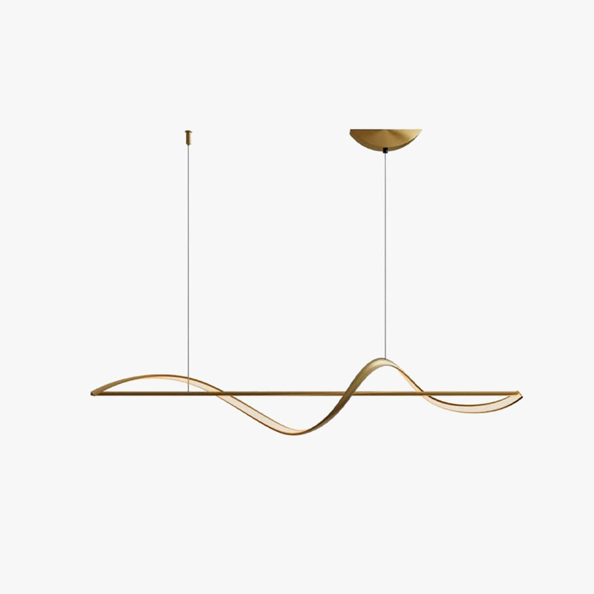 Wave LED Pendant Light with Adjustable Suspension