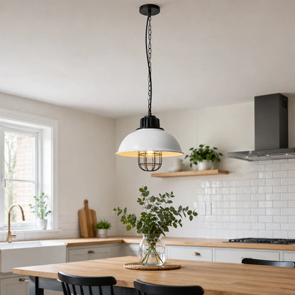 Vintage Industrial Dome Pendant Light