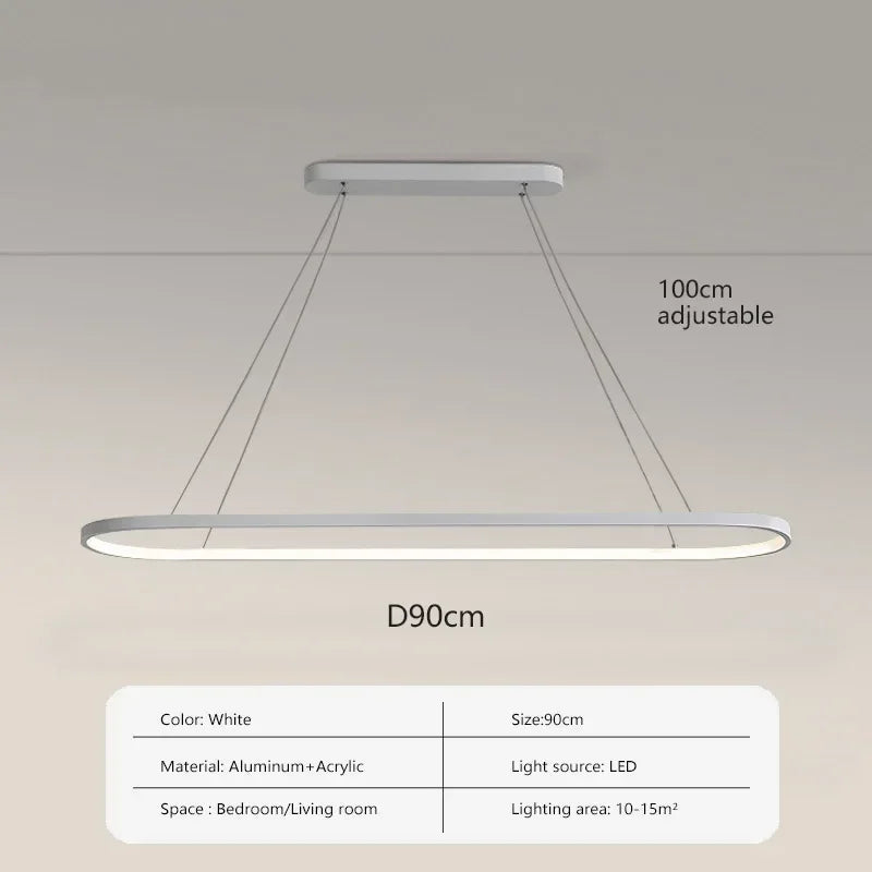 White LED ceiling pendant light
