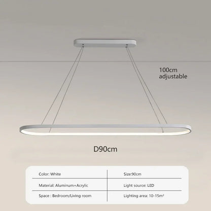 White LED ceiling pendant light