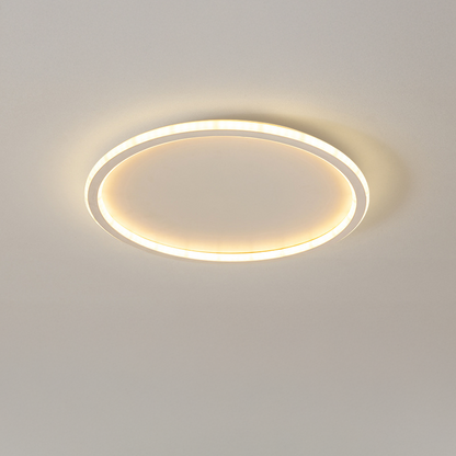 Round Scandi Aluminium LED Ceiling Light