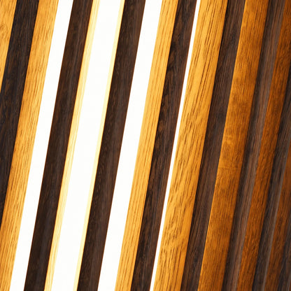 Wabi-Sabi Wood and Acrylic LED Wall Sconce