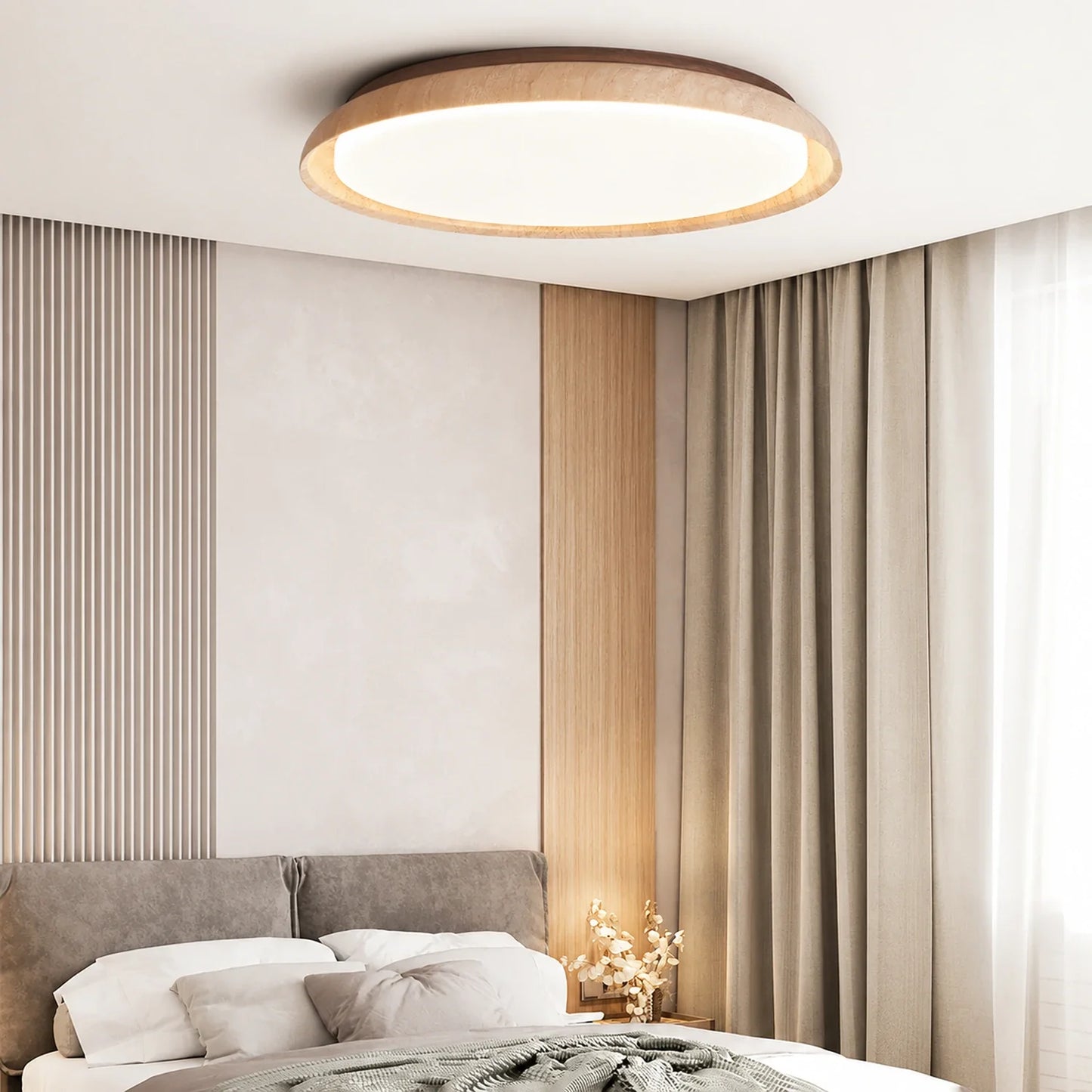 Travertine Stone LED Ceiling Light