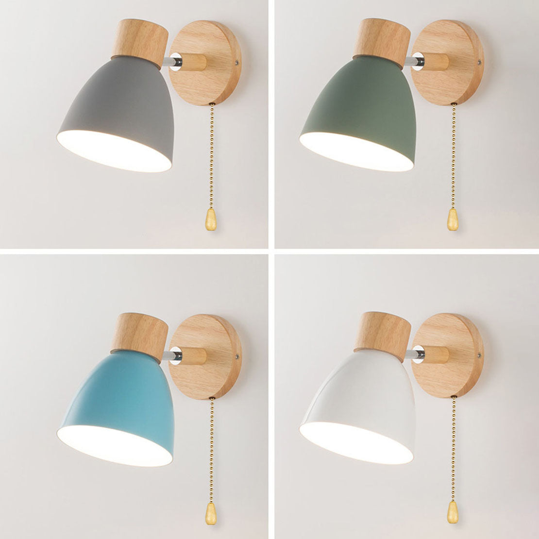 Indoor wood and iron wall sconce product view