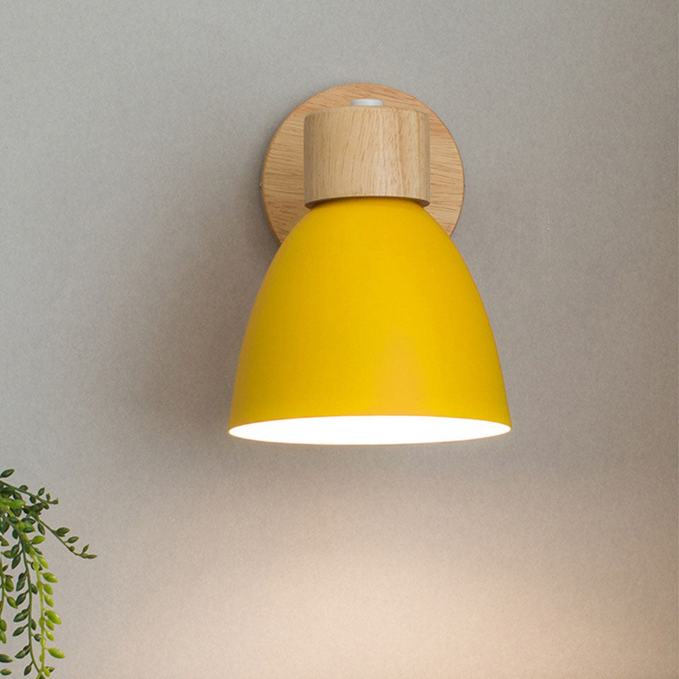 E27 cone wall sconce with optional zipper switch