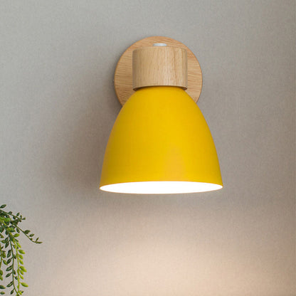 E27 cone wall sconce with optional zipper switch