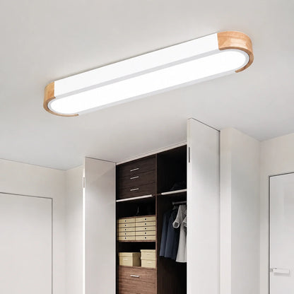 Modern Wooden & Iron LED Surface Ceiling Light
