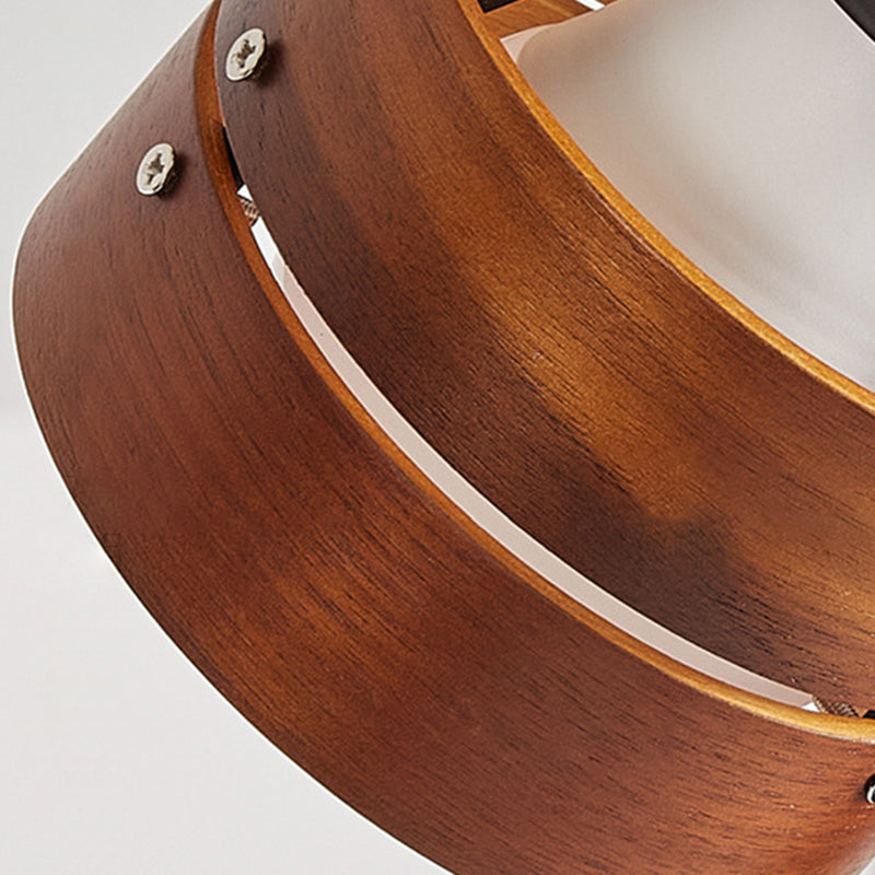 Wooden Clip-On Desk Lamp
